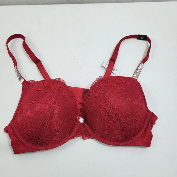 torrid Other - Torrid Curve Red Lace Bra Accented With Rhinestone NWT Size 40C 52224-0798